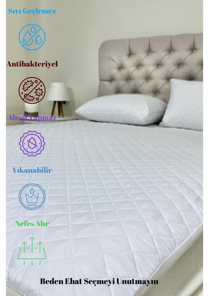 Yumuşak Kapitone Mikro Fitted Yatak Koruyucu, Su Geçirmez ve Yıkanabilir fiyatları