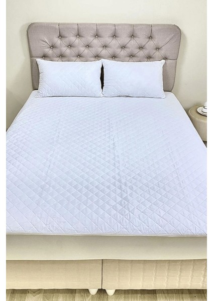 Yumuşak Kapitone Mikro Fitted Yatak Koruyucu, Su Geçirmez ve Yıkanabilir indirimleri