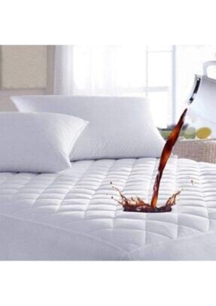 Kapitoneli, Sıvı Geçirmez, Beyaz, Rahat ve Koruyucu Yatak Alezi