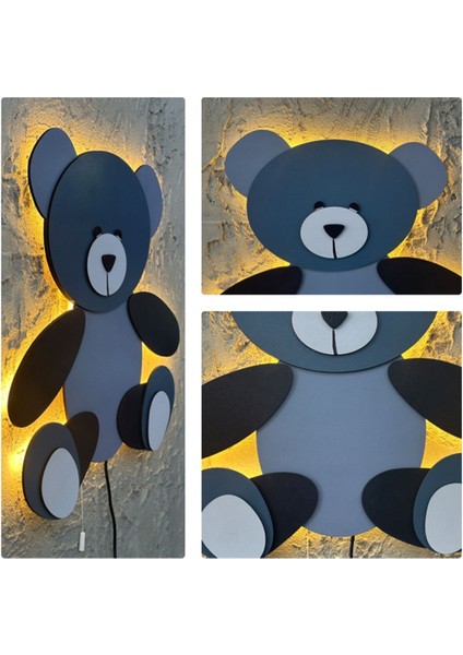 Renkli Ahşap Çocuk Odası Dekoratif Ledli Gece Lambası fiyatları