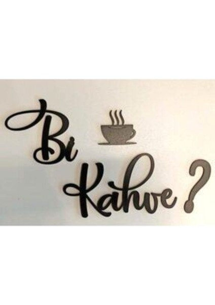 Şık Siyah Kahve Duvar Tablosu, Modern ve Zarif Dekorasyon Parçası