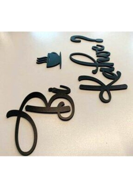 Şık Siyah Kahve Duvar Tablosu, Modern ve Zarif Dekorasyon Parçası fiyatları