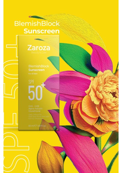 BlemishBlock Güneş Kremi SPF50+ Lekeli Ciltler İçin 50 ml Hafif Yapılı indirimleri
