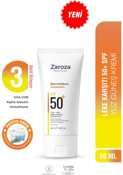 BlemishBlock Güneş Kremi SPF50+ Lekeli Ciltler İçin 50 ml Hafif Yapılı