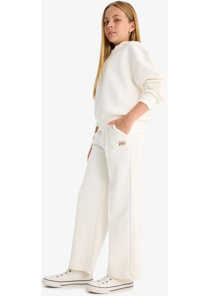Kız Çocuk Wide Leg Geniş Paça Okul Eşofman Altı E6371A825AU modelleri