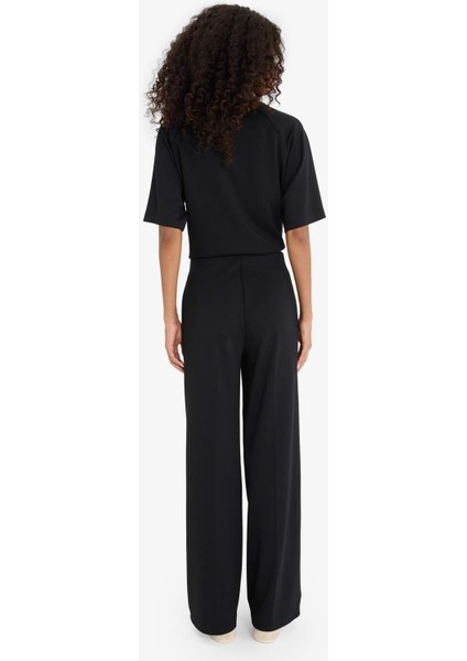 Straight Fit Modal Geniş Paça Yumuşak Dokulu Eşofman Altı F1028AX25AU