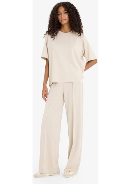 Straight Fit Modal Geniş Paça Yumuşak Dokulu Eşofman Altı F1028AX25AU fiyatları