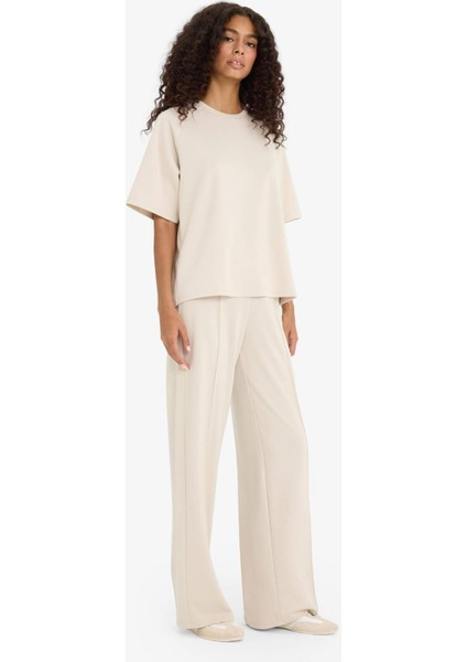 Straight Fit Modal Geniş Paça Yumuşak Dokulu Eşofman Altı F1028AX25AU modelleri