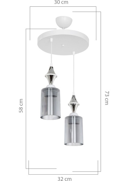 Füme Karo Çiftli Set, Çok Amaçlı Dekor, Şık ve Dayanıklı Tasarım modelleri