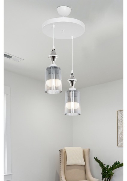 Füme Karo Çiftli Set, Çok Amaçlı Dekor, Şık ve Dayanıklı Tasarım fırsatları