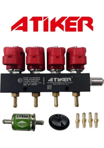 Atiker Lpg Enjektör 4 Silindir 3 Ohm