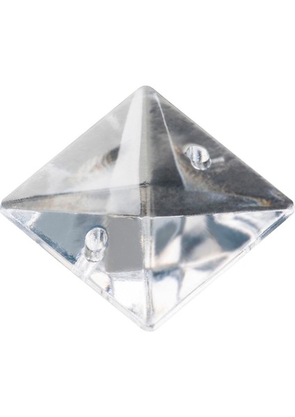 Şeffaf Kare Taş Avize 50'li, Turuncu, Modern ve Şık Aydınlatma Seti