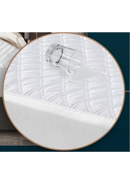 Beyaz Tek Kişilik Sıvı Geçirmez Yatak Alezi, Kapitone Koleksiyon fiyatları