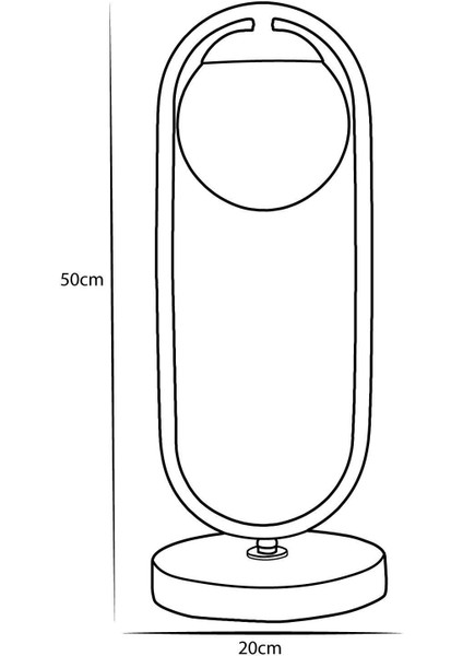 Şık Sarı Metal Gövde Füme Camlı Modern Masa Lambası