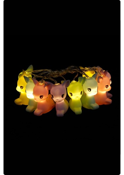 Bej Renkli Ledli Zincir Gece Lambası, Sıcak Atmosfer Sağlar