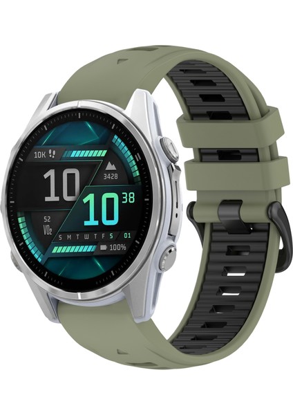 Garmin Fenix ​​8 Amoled 43MM Için Silikon Saat Bandı (Yurt Dışından)