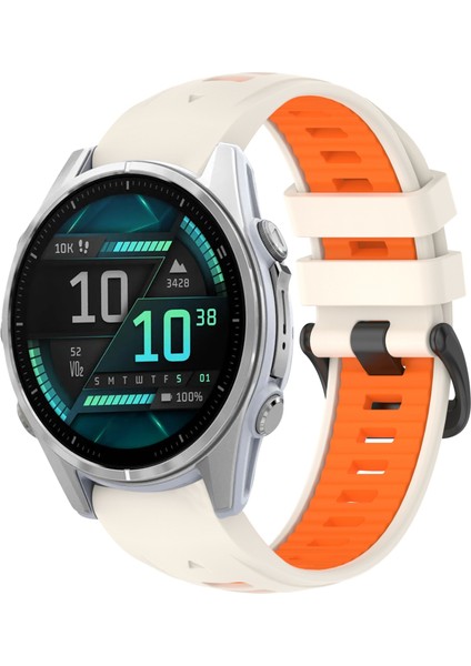 Garmin Fenix ​​8 Amoled 43MM Için Silikon Saat Bandı (Yurt Dışından)