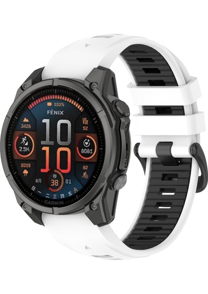 Garmin Fenix ​​8 Amoled 47MM Için Silikon Saat Bandı (Yurt Dışından)