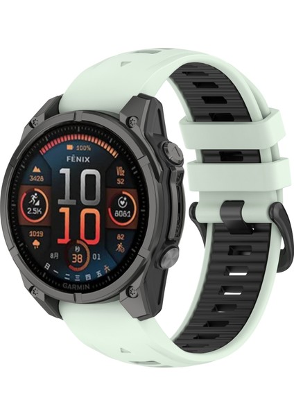 Garmin Fenix ​​8 Amoled 47MM Için Silikon Saat Bandı (Yurt Dışından)