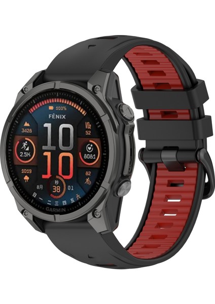 Garmin Fenix ​​8 Amoled 47MM Için Silikon Saat Bandı (Yurt Dışından)