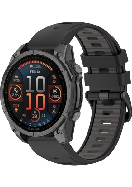 Garmin Fenix ​​8 Amoled 47MM Için Silikon Saat Bandı (Yurt Dışından)