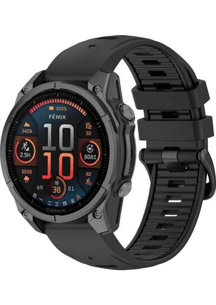 Garmin Fenix ​​8 Amoled 47MM Için Silikon Saat Bandı (Yurt Dışından)