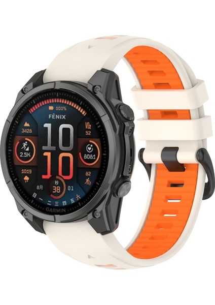 Garmin Fenix ​​8 Amoled 47MM Için Silikon Saat Bandı (Yurt Dışından)