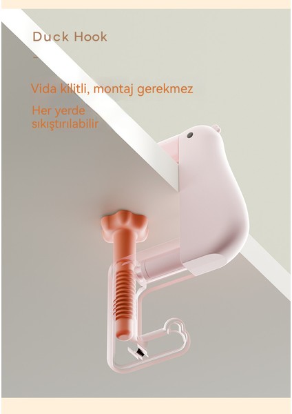 Sevimli Sevimli Düşünce Ördek Ayarlanabilir Masaüstü Kanca (Yurt Dışından) fiyatları