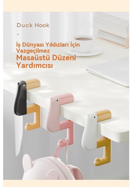 Sevimli Sevimli Düşünce Ördek Ayarlanabilir Masaüstü Kanca (Yurt Dışından) fırsatları