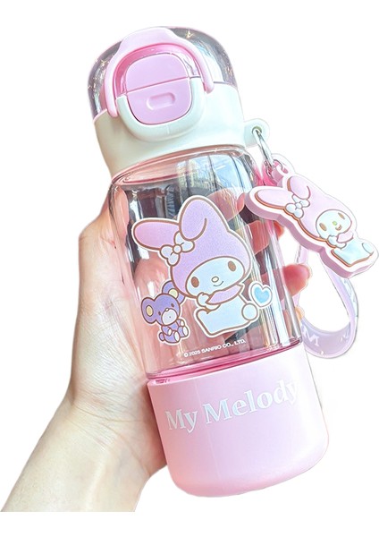 Yeni Sanrio Yüksek Yüzlü Sevimli Kız Pipet Su Bardağı (Yurt Dışından)