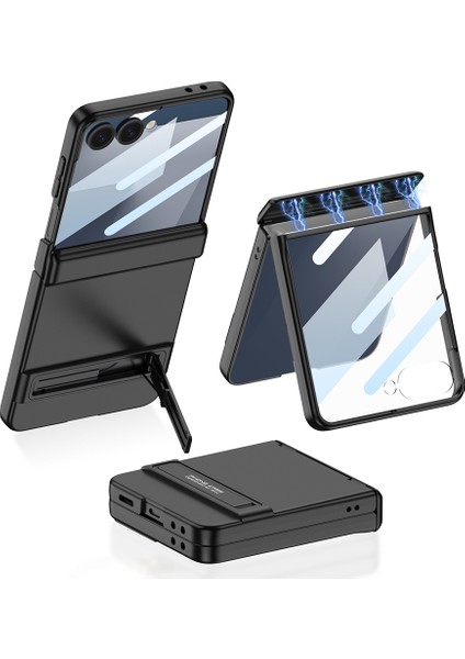Samsung Galaxy Z Flip 7 Kılıf Koruyucu Standlı Kapak