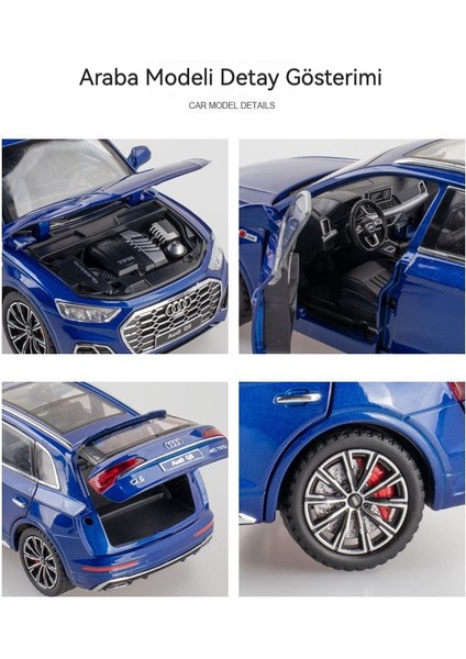 Yeni Avusturya Alaşımlı Otomobil Modeli 1:24 Audi Q5 Arazi Aracı 6 Açık Kapı Modeli (Yurt Dışından) fiyatları