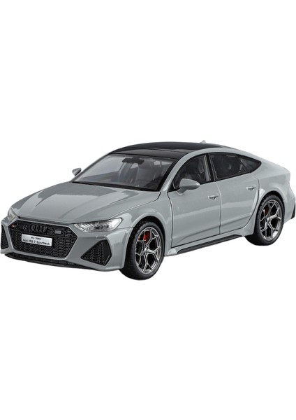 Araba Modeli 1 Ila 24 Audi Rs7 Alaşımlı Otomobil Ses ve Işık Modeli Süsleme (Yurt Dışından)