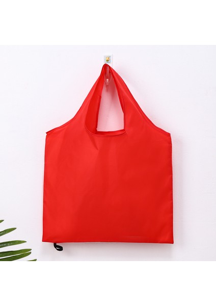 Büyük Kapasiteli Süpermarket Alışveriş Çantası Polyester Depolama Çantası Taşınabilir Katlanır El Alışveriş Çantası (Yurt Dışından)