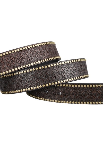 Inek Kafalı Kemer Erkek Kemeri Kişiselleştirilmiş Perçinli Kemer (Yurt Dışından) fiyatları