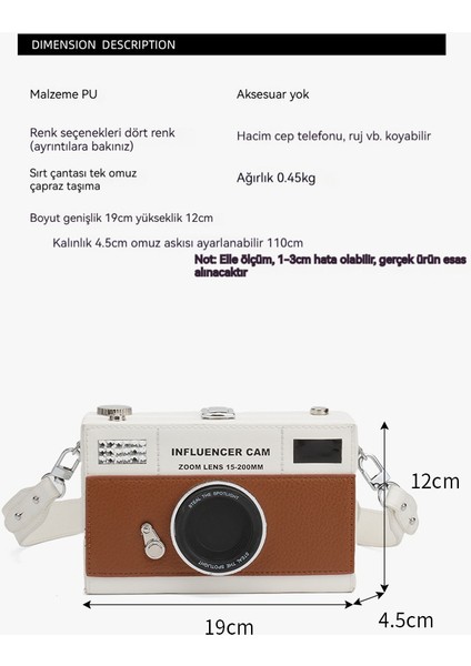 Kamera Küçük Kare Çanta Vahşi Omuz Çapraz Omuz Çantası (Yurt Dışından) modelleri