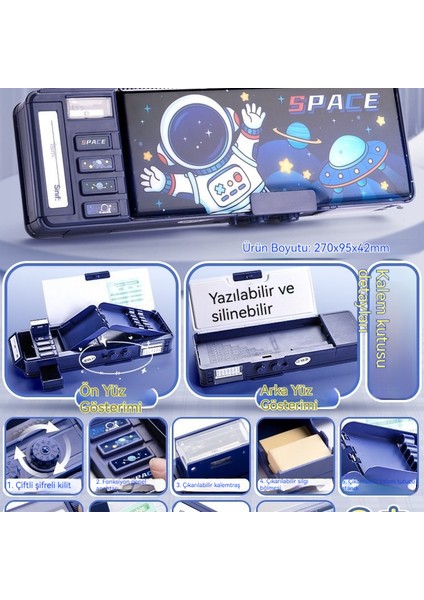 Şifre Kilidi Kırtasiye Kutusu Kalem Kutusu (Yurt Dışından)