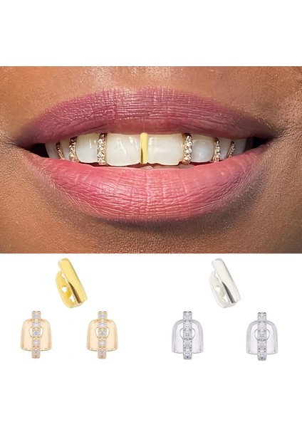Diş Dikişi Üç Parçalı Yeni Diş Dıy Hip Hop Hıphop Gerçek Altın Teeth Grills (Yurt Dışından) fiyatları