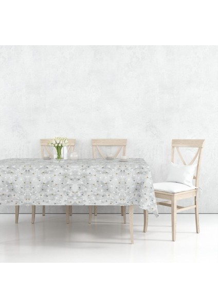 Astarlı Sıvı Geçirmez Silinebilir Muşamba Masa Örtüsü Gri, Şık ve Dayanıklı Kullanım Sağlar fiyatları