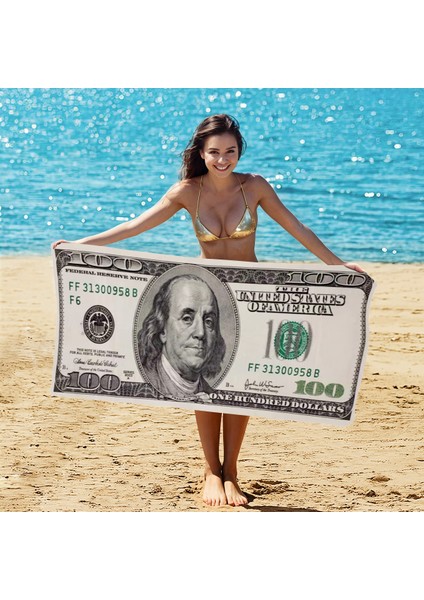 Abd Doları Ultra Ince Fiber Plaj Havlusu Özel Dijital Baskılı Havlu Banyo Havlusu (Yurt Dışından) fiyatları