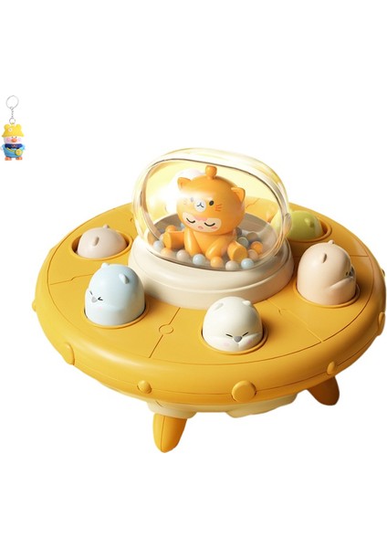 Ufo Whack-A-Mole Çocuk Bebek Ebeveyn-Çocuk Etkileşimli Masaüstü Oyun Makinesi El Göz Eğitimi Kum Çekiç Perküsyon Oyuncağı (Yurt Dışından)