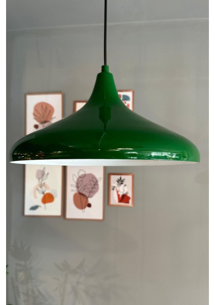 Yeşil Tekli Avize Sarkıt, Salon, Mutfak, Ofis, Cafe, Pastane Aydınlatma