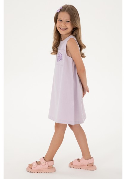 Kız Çocuk Lila Elbise (Dokuma) 50299309-VR034