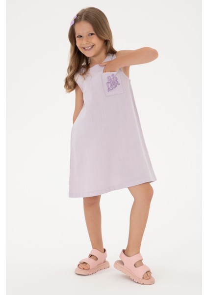 Kız Çocuk Lila Elbise (Dokuma) 50299309-VR034 fiyatları