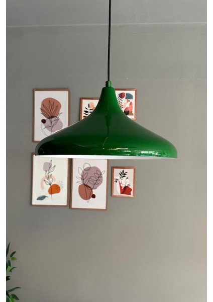 Yeşil Tekli Avize Sarkıt, Salon, Mutfak, Ofis, Cafe, Pastane Aydınlatma modelleri