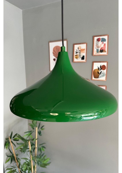 Yeşil Tekli Avize Sarkıt, Salon, Mutfak, Ofis, Cafe, Pastane Aydınlatma