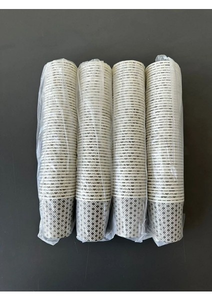 200 Adet 6,5 Oz Desenli Karton Bardak, Kokusuz, Yüksek Kalite, Temiz ve Şık Tasarım
