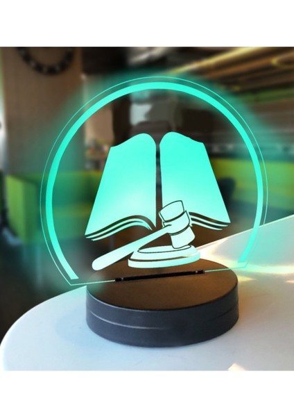 Hukukçular ve Avukatlar Için Kitap Temalı Şık LED Lamba Hediye Modeli modelleri