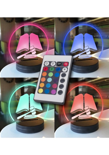 Hukukçular ve Avukatlar Için Kitap Temalı Şık LED Lamba Hediye Modeli fırsatları