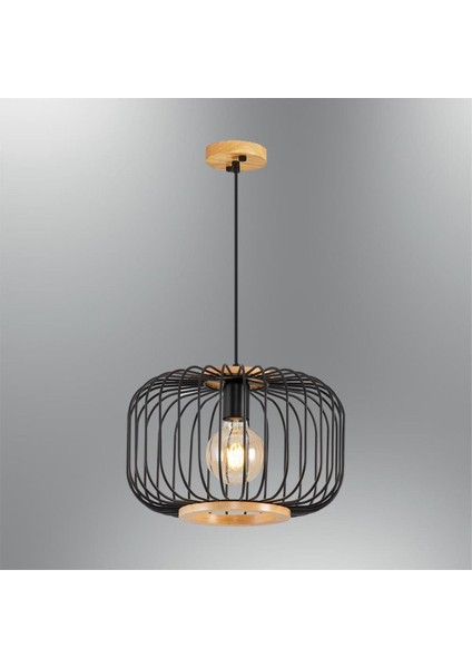 Şık Siyah Küçük Sarkıt Avize, Modern ve Zarif Tasarım, 3225-1